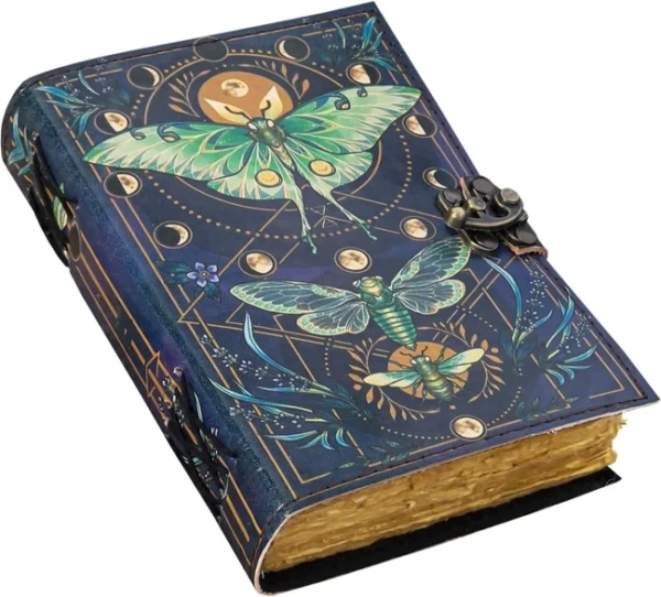 Vintage Leather Butterfly Journal