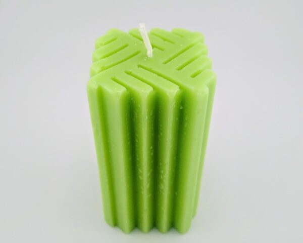 Square Ribbed Pillar Candles