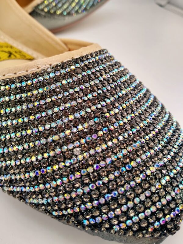 Multi-Color Metallic Silver Khussa (US Size 10-10.5)