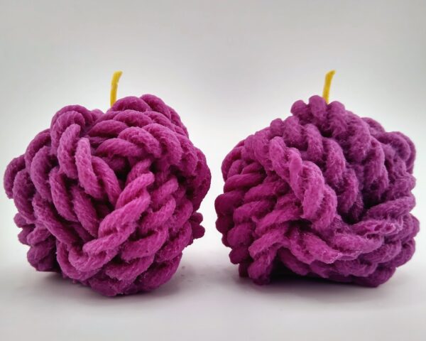 Yarn Ball Molded Candle