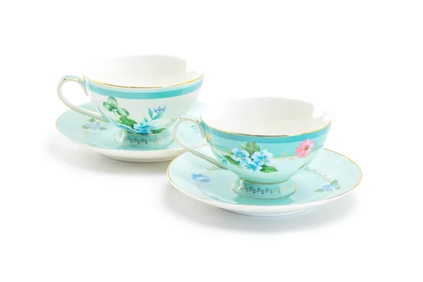 Mint Flower Garden Porcelain Cup & Saucer