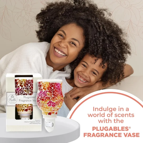 Plugables® Pink/Gold Color Mosaic Wax Warmer