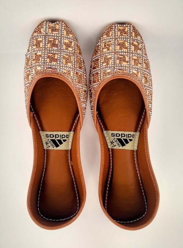 Rose Gold Bling Khussa (US Size 9-9.5)