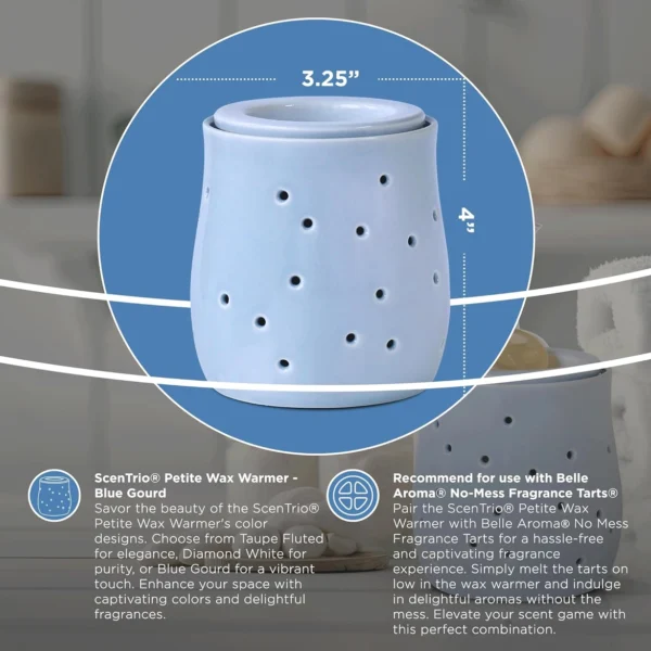 Scentrio® Petite Wax Warmer - Blue Gourd