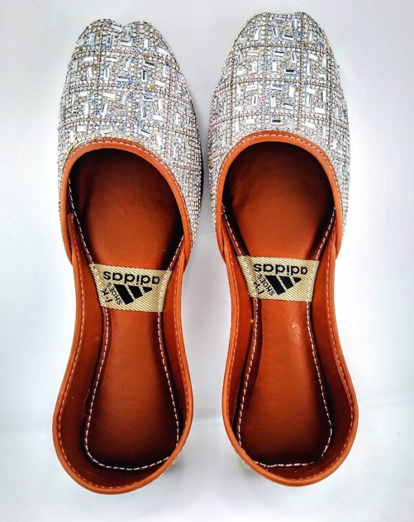 Silver Bling Khussa (US Size 8-8.5)