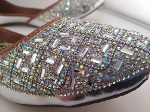 Silver Bling Khussa (US Size 8-8.5)