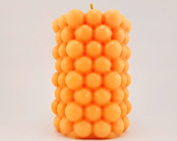 Hexagonal Bubble Pillar Candle