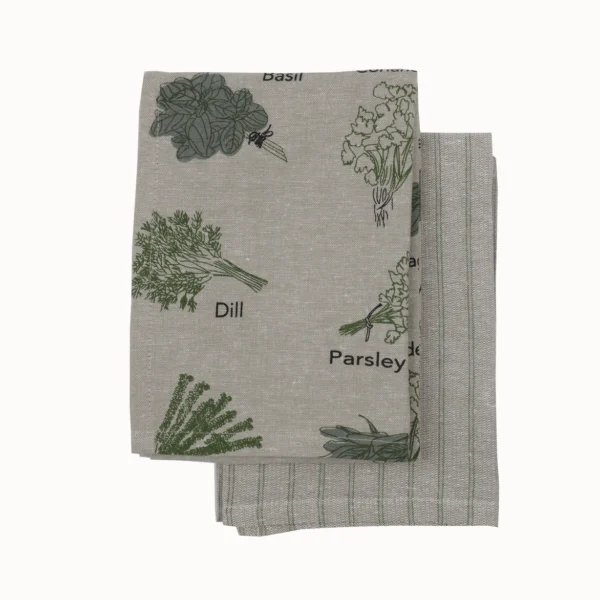 "Herbs" Tea Towels (Set of 2)
