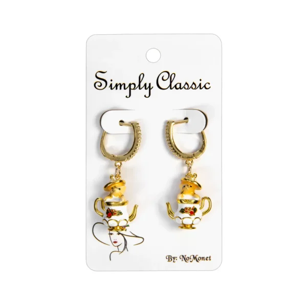 Mouse in A Teapot Earrings