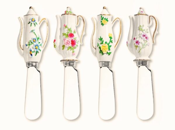Tea Sets Polyresin Cheese Spreader (Set of 4)