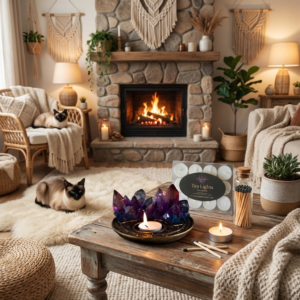 Crystal Cluster Tealight Candle Holder